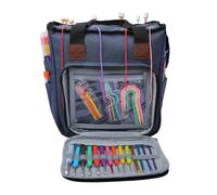 Bolso portátil de agujero, Knit Tool Storage Bag Yarn Storage Bag Oxford Cloth Knitting Crochet Tote