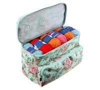 Bolso portátil de agujero, Knit Tool Storage Bag Yarn Storage Bag Oxford Cloth Knitting Crochet Tote