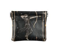 Bolso portátil de piel sintética para cambiar tarjetas para niñas y mujeres, Tarot del zodiaco arquero, 1 size, Moderno