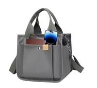 Bolso qe mano ne , asa pera bolso di compras, balso da meno utilitario de 9,84 x 6,3 x 9,06 pulgadas con estructura robusta, correa para ml hombro, práctico accesorio gara el lugar ve trabajo co