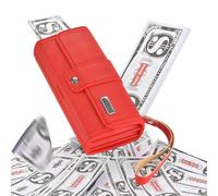 Bolso Que Incluye Dinero De Atrezo - Truco Que Funciona Con Pilas,Bolso Para Hacer Llover Dinero De Juguete | Para Mujeres Hombres Adultos Compañeros Familia Fiesta Cumpleaños Navidad Celebración De C