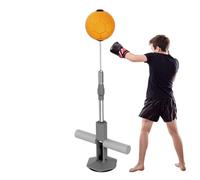 Bolso reflejo independiente, bolsa de boxeo con soporte | Bolsa de boxeo para adolescentes y adultos, entrenador de pie ajustable a rápido con ventosas para adultos y