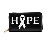 Bolso Retro De Mujer Cáncer De Pulmón con Esperanza Bolso Dinero con Cremallera Monedero Retro Monedas Tarjetero para Madre, Adolescente, Niña