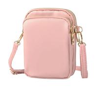 Bolso Rosa Para Teléfono Móvil De 1 Pieza, Mini Bolso De Hombro, Bolso De Hombro Para Mujer, Bolso De Hombro De Nailon Impermeable, Bolso Simple De Moda