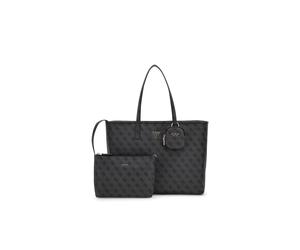 Bolso shopper Guess Power Play II Universal negro con patrón