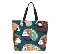 Bolso Shopper Muchos Erizos Ligera Bolso De Mano Plegable Bolsa De Lona Para Camping Escolares Compras