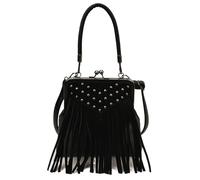 Bolso tipo hobo con flecos occidentales para mujer, con flecos, estilo vintage, para viajes, compras, uso diario, Black, 7.87x7.87x1.97inch