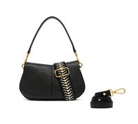 Bolso tipo solapa redondo Gianni Chiarini Helena Negro