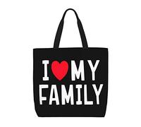 Bolso Tote Amo A Mi Familia Bolso De Hombro Para Mujer Con Asa De Gran Capacidad Bolsos De Hombro, Para Enfermería, Niñas, Mujeres, Estudiantes
