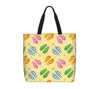 Bolso Tote Chanclas Bolso De Hombro Para Mujer Con Asa De Gran Capacidad Bolsas Para Libros, Para Viajes, Escuela, Gimnasio, Trabajo