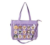 Bolso Tote Con Ventanilla Transparente,Estuche de Almacenamiento con Ventana Transparente,Bolsos grandes de mujer | para Mujeres Niñas Adolescentes Adultas Esposa Viajes al Aire Libre Escuela Ocio Com