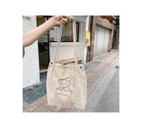 Bolso tote de pana de gran capacidad para mujer, ecológico y reutilizable, bolso de compras, bolso de