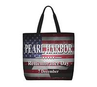 Bolso Tote Día Del Recuerdo De Pearl Harbor Bolso Tote Lona Multiusos Reutilizables Bolsas De Compras, Para Trabajo, Viajes, Playa, Gimnasio