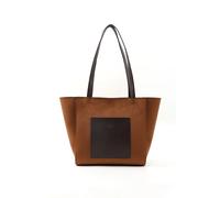 Bolso Tote Grande de Piel Sintética con Cierre de Cremallera y Bolsillo Delantero Bolso de Mano y Hombro Marrón