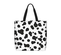 Bolso Tote Impresión De Perro Dálmata Bolsa De Playa Reutilizables Con Asa Bolsas De Compras, Para Trabajo, Escuela, Niñas, Enfermería