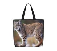 Bolso Tote Lince Salvaje Mujer Tote Bag Elegante Bolsos Shopper Ligero Bolsos De Hombro Para Trabajo Ordenador Viaje