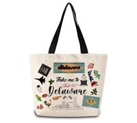 Bolso Tote Llévame A Delaware Impermeable Bolso De Cosméticos Ajustable Totebag Para Estudiantes Trabajo Compras