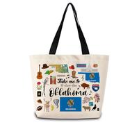 Bolso Tote Llévame A Oklahoma Bonitas Bolso De Cosméticos Ligera Totebag Para Estudiantes Escolares Playa