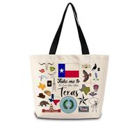 Bolso Tote Llévame A Texas Impermeable Bolso De Cosméticos Ajustable Bolsa De Compras Para Estudiantes Camping Compras