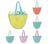 Bolso Tote Malla Playa | 6 Piezas Grandes Con Secado Rápido Y A La,Bolso De Malla Para Playa Y Crucero - Para Aire Libre, Camping, Viajes, Verano, Hogar, Baño, Juguetes, Ropa, Toallas, Snacks