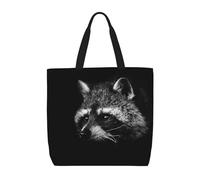 Bolso Tote Mapache Ladrón Negro Mujer Bolsos De Hombro Casual Bolsa De Mano Moda Bolso De Mano Para Ordenador Verano Oficina