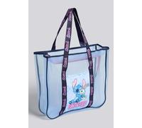 Bolso Tote Stitch - Azul - Bolso Playa Rejilla Disney talla UNICA
