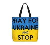 Bolso Totebag Oremos Por Ucrania Bolso Tote De Lona Reutilizables Multiusos Bolsas De Tela, Para Niñas, Diario, Viajes, De Oficina