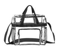 Bolso transparente para mujer, bolso de hombro para mujer, bolsas transparentes de PVC, cosméticos, bolsa de babero transparente con cremallera, bolsa de transporte transparente, bolsa de playa, bolsa