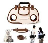 Bolso Transportín Mascotas 2 En 1 Transpirable, Mochila Bandolera Delantera para Gatos Y Perros Pequeños, Ergonómica Transpirable para Paseos Y Viajes (S)