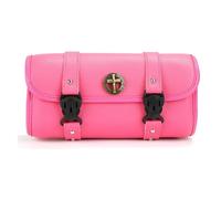 Bolso Trasero Laterales Bolsa Universal PU Herramientas Alforja Motocicleta Bolsa Impermeable Manillar para Sportster para XL 883 para Cruiser para Dyna para Softail(Pink C)