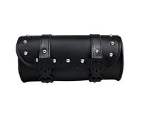 Bolso Trasero Laterales Universal para XL para Dyna Motocicleta Horquilla Delantera Bolsa Herramientas Manillar Alforja Rollo Barril Racing Tail PU Bolsas Cuero(A)