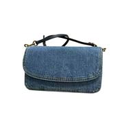 Bolso Vaquero Mujer Bolso de verano for mujer, tipo cartera, tela vaquera, azul, bandolera, con solapa, pequeño, cuadrado Compras