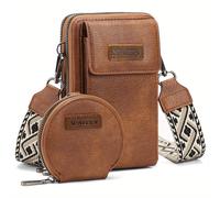 Bolso Vintage de Gran Capacidad para Móvil, Bolso Pequeño, Multifuncional y Moderno de para Mujer, Juego de Dos Piezas