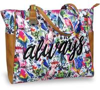 Bolsón juvenil con estampado de Pájaros de Chimola de 35 cm