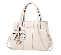 Bolsos clásicos europeos y americanos para madre media, White, Talla única