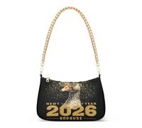 Bolsos cruzados acolchados de moda con cadena de gansos de Año Nuevo para mujer para otoño