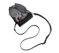 Bolsos Cruzados De PU para Mujer Llamativos con Patrón Serpiente Y Adornos Búho Bolso Hombro para Uso Diario Monedero PU