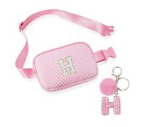 Bolsos cruzados para adolescentes, riñonera con bonita cadena de letras para mujeres, amigas, hermanas, regalos pop para cumpleaños y festivales, bolso personalizado para adolescentes y niñas, Pink, 8