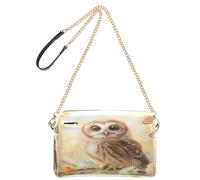 Bolsos cruzados para mujer, de piel sintética, cruzados, bandolera, correa ancha, ajustable, búho, margarita, rosa, mariposa