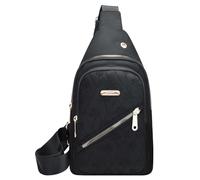 Bolsos cruzados para mujeres y hombres, bolsa de senderismo con agujero para auriculares, correa de hombro, bolsa de cuerpo para viajes, bolsas de hombro pequeñas para mujer, Black, A