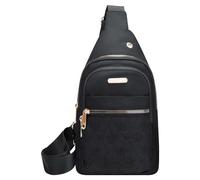 Bolsos cruzados para mujeres y hombres, bolsa de senderismo con agujero para auriculares, correa de hombro, bolsa de cuerpo para viajes, correas de hombro para bolsas, Black, A