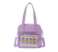 Bolsos cruzados para mujeres y niñas, bolsa de lona transparente de PVC con ventana, bolsa de mano para libros escolares, bolsa de hombro JK, a