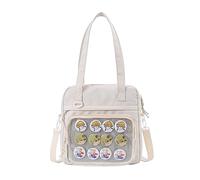 Bolsos cruzados para mujeres y niñas, bolsa de lona transparente de PVC con ventana, bolsa de mano para libros escolares, bolsa de hombro JK, b