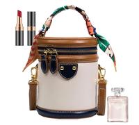 Bolsos de cubo para mujer, bolsos de hombro de , organizador de múltiples bolsillos, resistente e impermeable, diseño de bloque de color, perfecto para recados diarios o salidas casuales