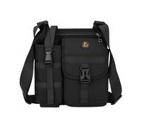Bolsos De Hombre,Correa Ajustable Con Portabotellón - Bolso De Hombro Hombre Mochila De Hombro | Para Viaje Senderismo Al Aire Libre Camping Caza Ciclismo Equitación Envasado, Negro,