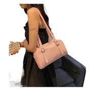 Bolsos de hombro for mujer, bolsos lujo, color puro, bolso casual, gran capacidad, almohada for axila Para Citas, Vacaciones(Pink)