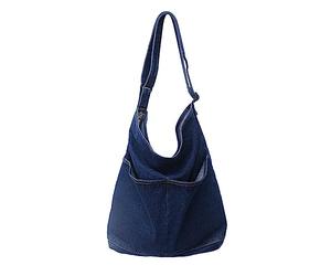 Bolsos de hombro para mujer, gran capacidad, jeans, lona de viaje, bolsos de hombro casuales, bolsos femeninos bolsos mujer oferta, Bu2., Talla única