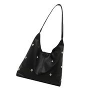 Bolsos De Hombro Pequeños para Mujer Remaches Punk Hoboes Bolso Hombro Monederos Axila con Cierre Hebilla Hoboes Bolsos Mano para Mujer