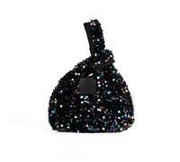 Bolsos De Mano para Mujer Bolsos Noche Retro Lentejuelas Brillos Monedero Triangular para Fiesta Los Años 20 Fiesta Graduación Boda Destellos Monederos Muñeca Monederos Triangulares con