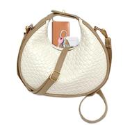 Bolsos de mano para mujer, de piel sintética, gran capacidad, con correa ajustable, bolsos de viaje para mujer, bolso de hombro de moda, diseño en forma de media luna, bolsa de hombro para mujeres